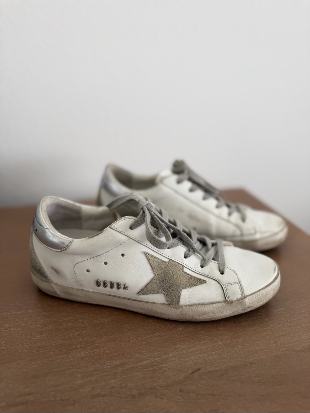 Golden Goose White and Gray Women’s Sneakers 36